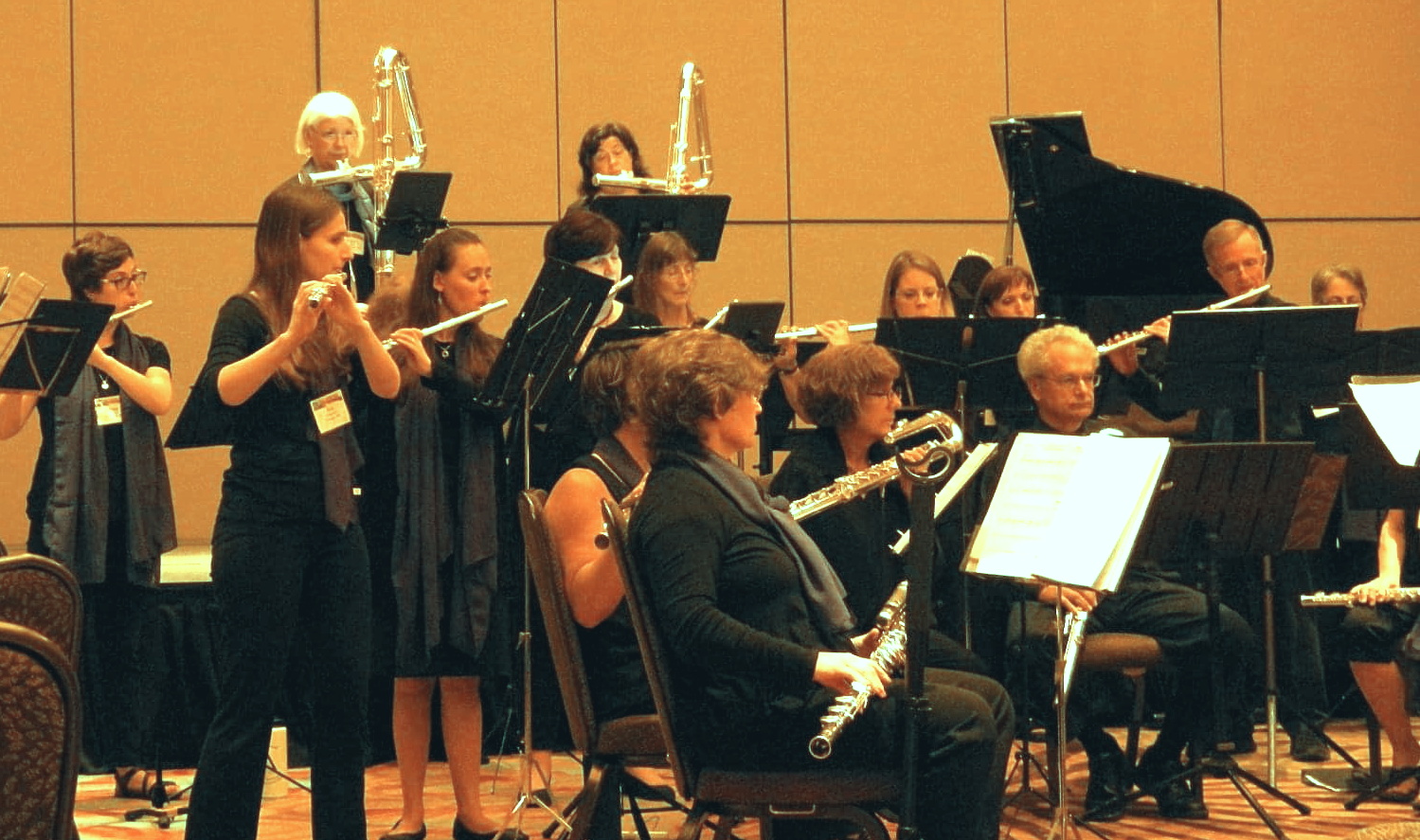 Baltimore Flute Choir performing at National Flute Association